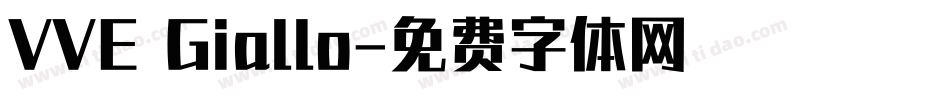 VVE Giallo字体转换